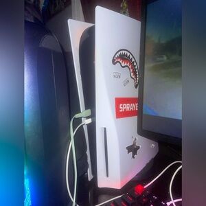 PlayStation 5 w/ Red Controller & Kontrol Freek